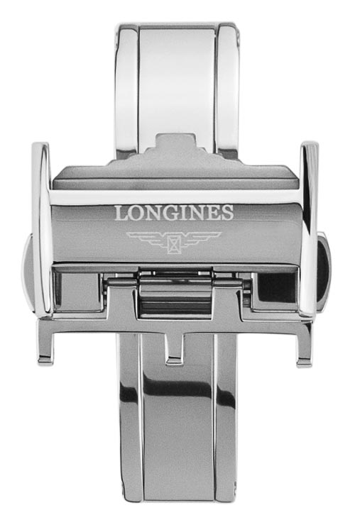 Longines leather strap sale with deployment clasp