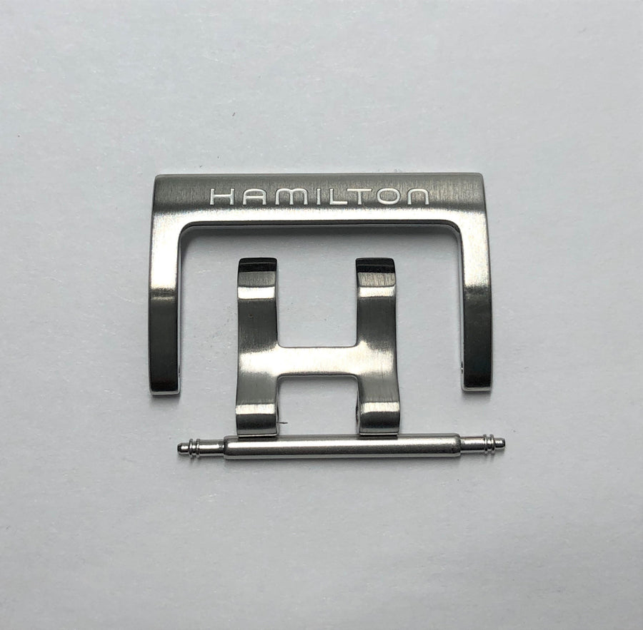 Hamilton X-Wind H 22mm Stainless Steel Clasp Buckle - WATCHBAND EXPERT