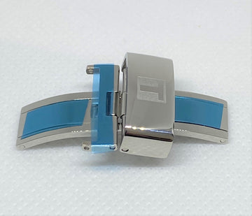 Tissot Quadrato T005517A Steel Clasp Buckle For Leather Strap - WATCHBAND EXPERT